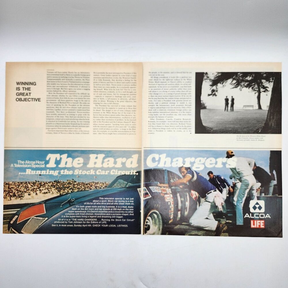 Alcoa Hour The Hard Chargers Dodge Stock Car Racing Vtg LIFE Magazine Print Ad